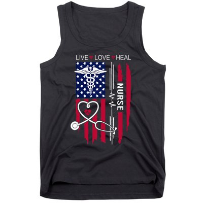 American Flag Nurse Day Gifts Week Gift Nurse NurseS Day Tank Top