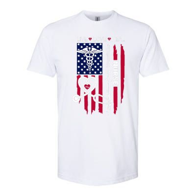 American Flag Nurse Day Gifts Week Gift Nurse NurseS Day Softstyle CVC T-Shirt