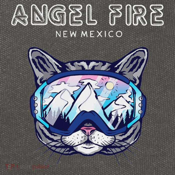Angel Fire New Mexico Funny Cat Ski Googles Cotton Canvas Backpack