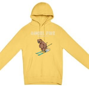 Angel Fire New Mexico Funny Ski Grizzly Bear Meaningful Gift Premium Pullover Hoodie