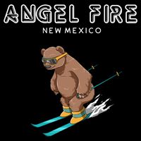 Angel Fire New Mexico Funny Ski Grizzly Bear Meaningful Gift Backpack