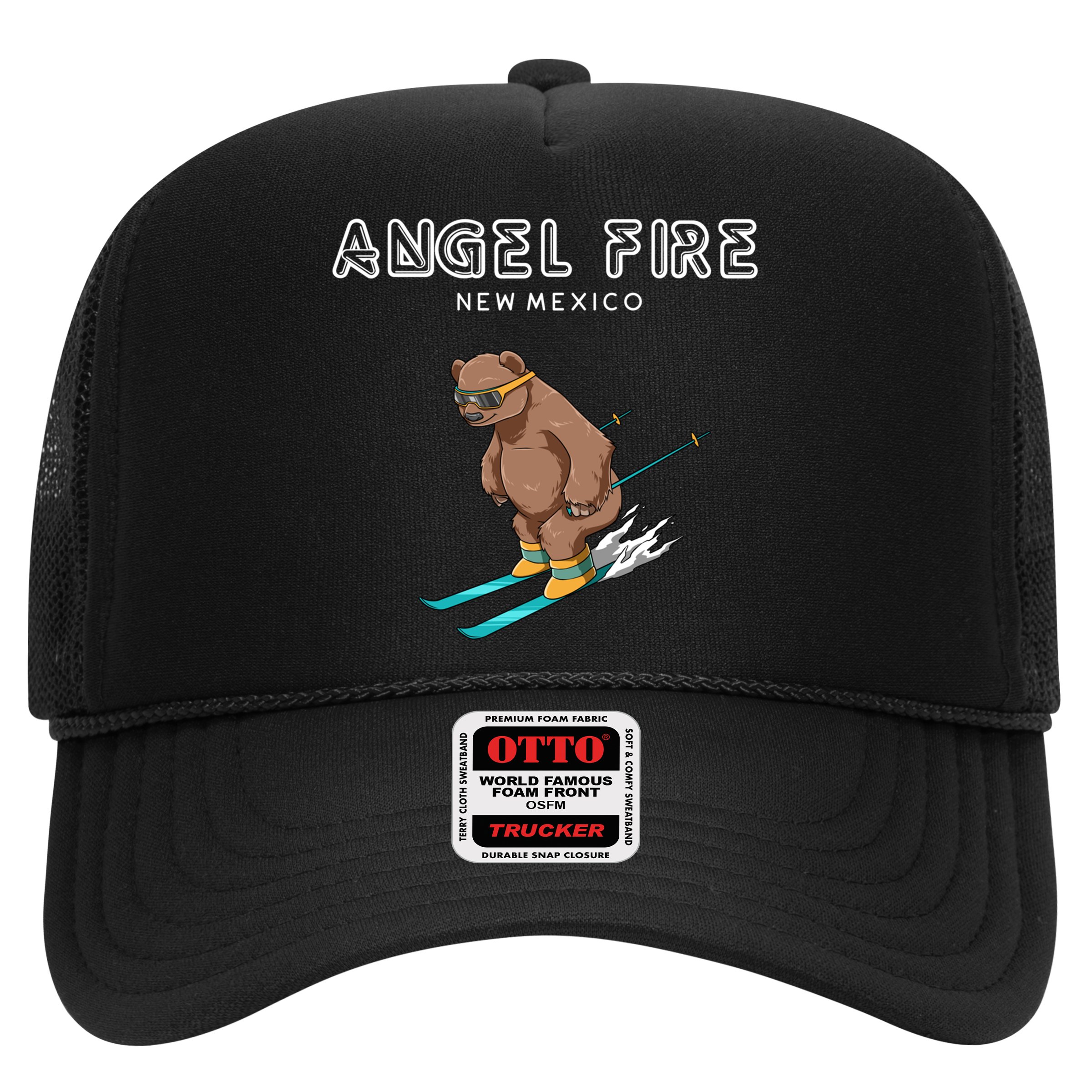 Angel Fire New Mexico Funny Ski Grizzly Bear Meaningful Gift Hat