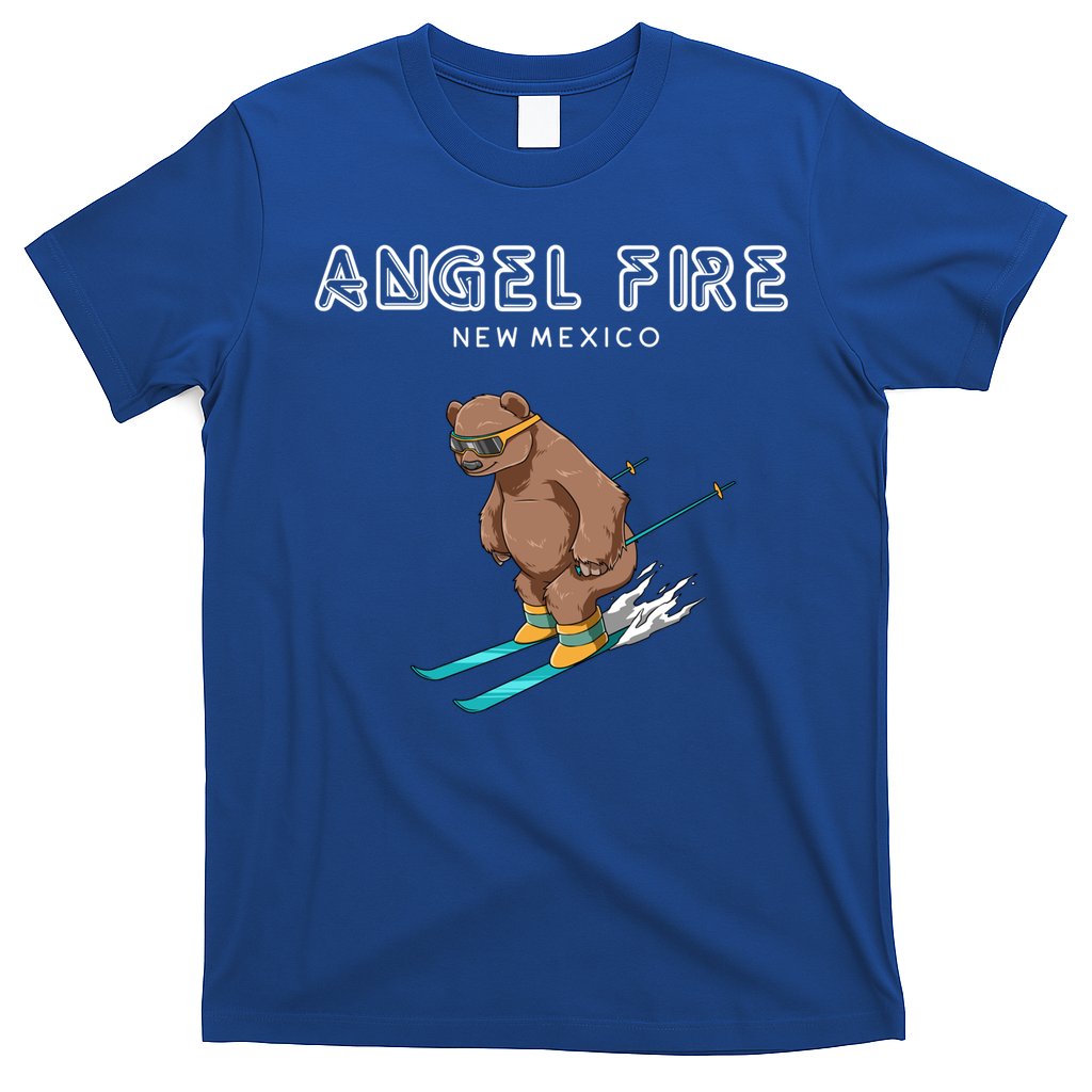 Angel Fire New Mexico Funny Ski Grizzly Bear Meaningful Gift T-Shirt