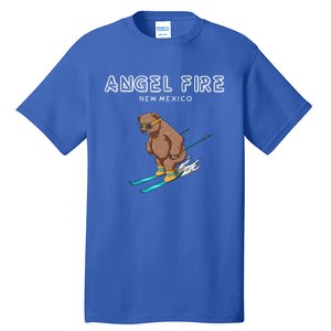 Angel Fire New Mexico Funny Ski Grizzly Bear Meaningful Gift Tall T-Shirt