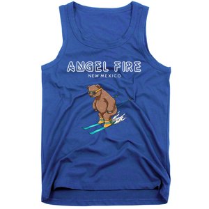 Angel Fire New Mexico Funny Ski Grizzly Bear Meaningful Gift Tank Top