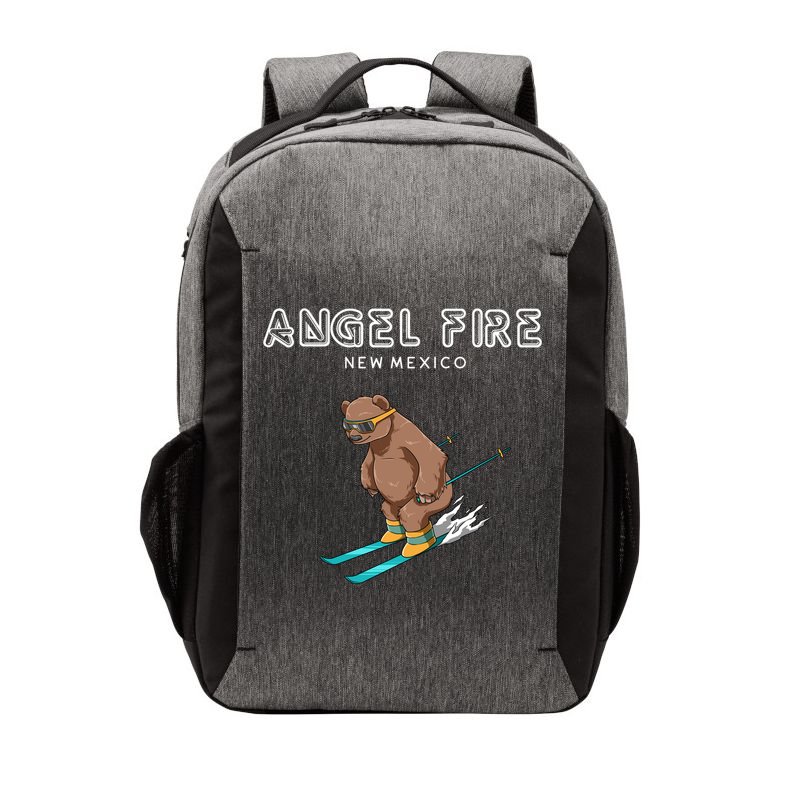 Angel Fire New Mexico Funny Ski Grizzly Bear Meaningful Gift Vector Backpack
