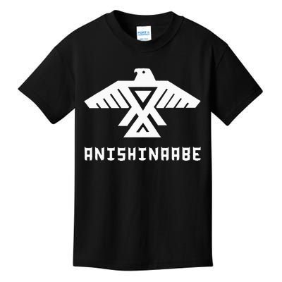 Anishinaabe First Nations Thunderbird Ojibwe Indigenous Kids T-Shirt