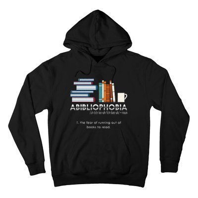 Abibliophobia Fear Of Running Out Of Books To Read Reading Hoodie