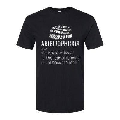 Abibliophobia Fear Of Running Out Of Books To Read Reading Softstyle CVC T-Shirt