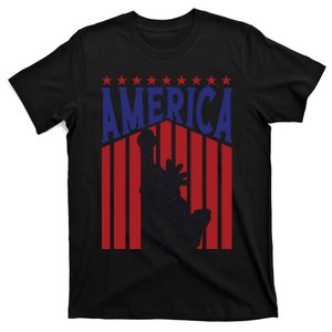 America Fourth Of July Usa Patriotic Graphic T-Shirt