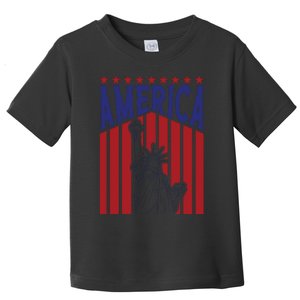 America Fourth Of July Usa Patriotic Graphic Toddler T-Shirt