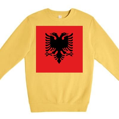 Albanian Flag of Albania Premium Crewneck Sweatshirt