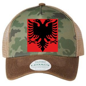 Albanian Flag of Albania Legacy Tie Dye Trucker Hat