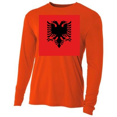 Albanian Flag of Albania Cooling Performance Long Sleeve Crew