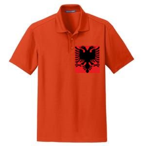 Albanian Flag of Albania Dry Zone Grid Polo