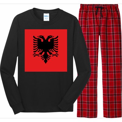 Albanian Flag of Albania Long Sleeve Pajama Set