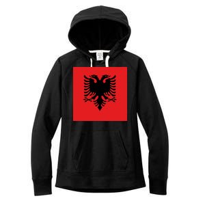 Albanian Flag of Albania Women's Fleece Hoodie