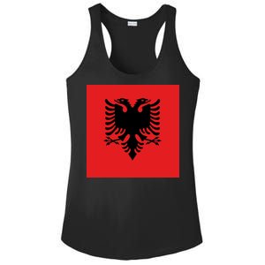 Albanian Flag of Albania Ladies PosiCharge Competitor Racerback Tank