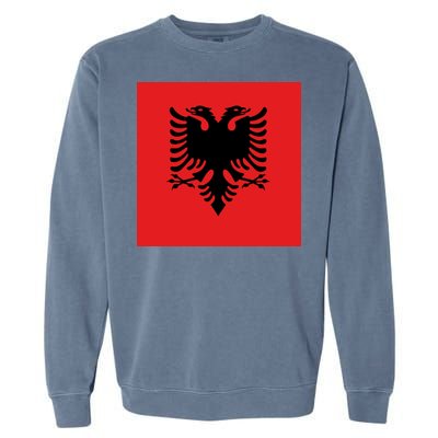 Albanian Flag of Albania Garment-Dyed Sweatshirt