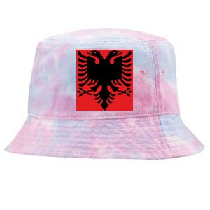 Albanian Flag of Albania Tie-Dyed Bucket Hat