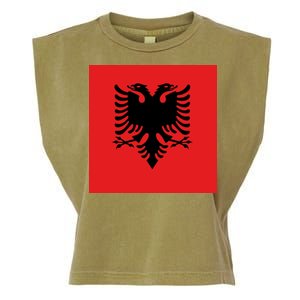 Albanian Flag of Albania Garment-Dyed Women's Muscle Tee