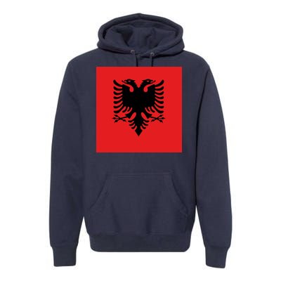 Albanian Flag of Albania Premium Hoodie