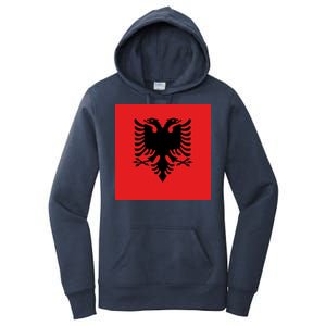 Albanian Flag of Albania Women's Pullover Hoodie