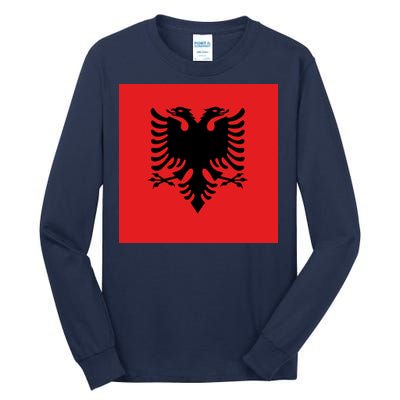 Albanian Flag of Albania Tall Long Sleeve T-Shirt