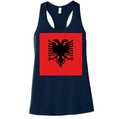 Albanian Flag of Albania Women's Racerback Tank