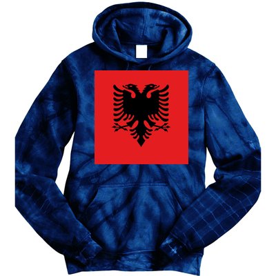 Albanian Flag of Albania Tie Dye Hoodie