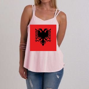 Albanian Flag of Albania Women's Strappy Tank