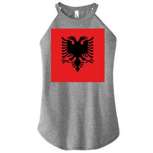 Albanian Flag of Albania Women's Perfect Tri Rocker Tank