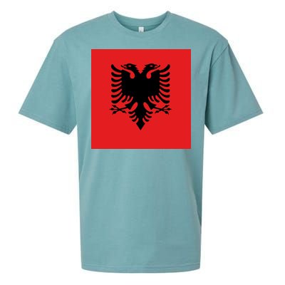 Albanian Flag of Albania Sueded Cloud Jersey T-Shirt