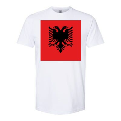 Albanian Flag of Albania Softstyle CVC T-Shirt