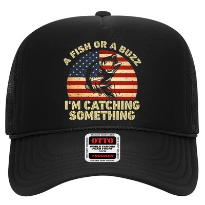 A Fish Or A Buzz Im Catching Something Fisherman Lovers Trucker Hat