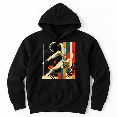 Aesthetic Fencer On Athletic Sports Fencing Hoodie