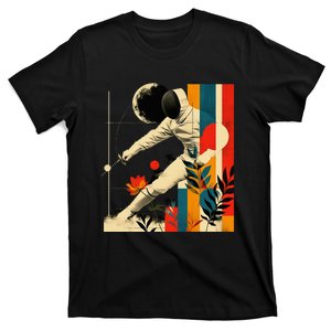 Aesthetic Fencer On Athletic Sports Fencing T-Shirt