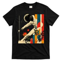 Aesthetic Fencer On Athletic Sports Fencing T-Shirt