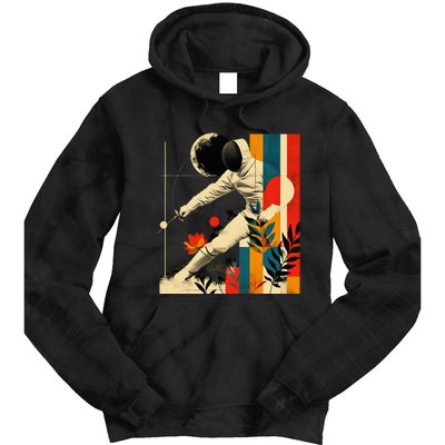 Aesthetic Fencer On Athletic Sports Fencing Tie Dye Hoodie