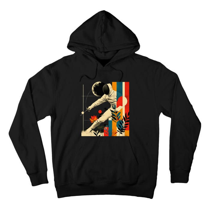 Aesthetic Fencer On Athletic Sports Fencing Tall Hoodie