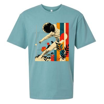 Aesthetic Fencer On Athletic Sports Fencing Sueded Cloud Jersey T-Shirt