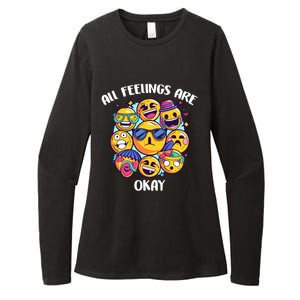 All Feelings Okay Tal Health Awareness Month Emotion Funny Gift Womens CVC Long Sleeve Shirt