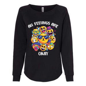 All Feelings Okay Tal Health Awareness Month Emotion Funny Gift Womens California Wash Sweatshirt