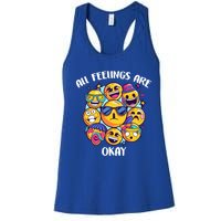 All Feelings Okay Tal Health Awareness Month Emotion Funny Gift Women's Racerback Tank