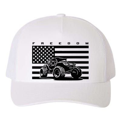 American Flag Off Roading Quad Atv Yupoong Adult 5-Panel Trucker Hat