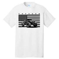 American Flag Off Roading Quad Atv Tall T-Shirt