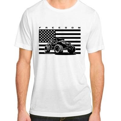 American Flag Off Roading Quad Atv Adult ChromaSoft Performance T-Shirt