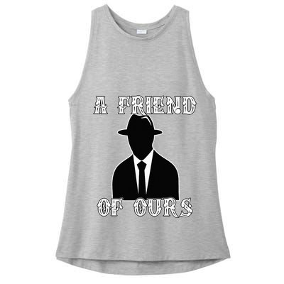 A friend Of Ours Sicilian Mafia Crew Family Italian Mafia Ladies PosiCharge Tri-Blend Wicking Tank