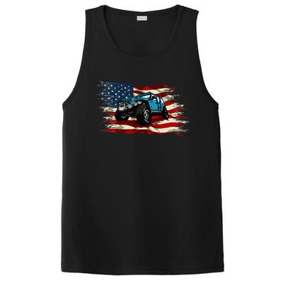 American Flag Off Roading Off Road 4x4 Mudding PosiCharge Competitor Tank