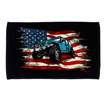 American Flag Off Roading Off Road 4x4 Mudding Microfiber Hand Towel